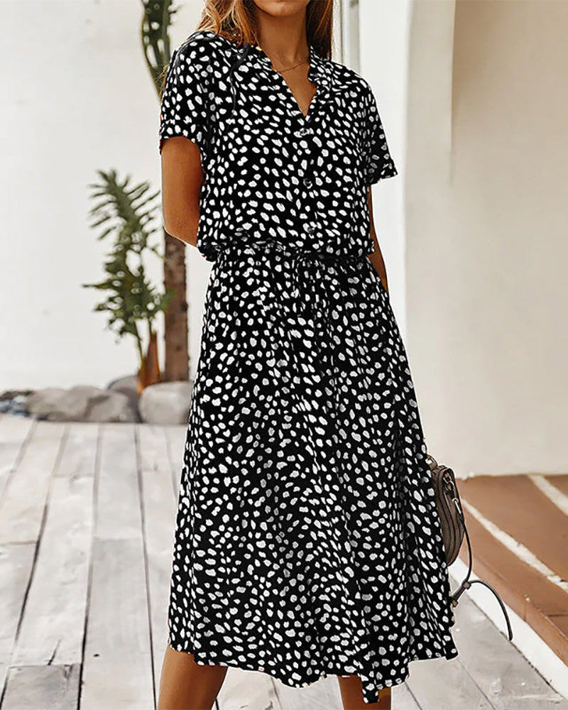 Black, White with Black Dots