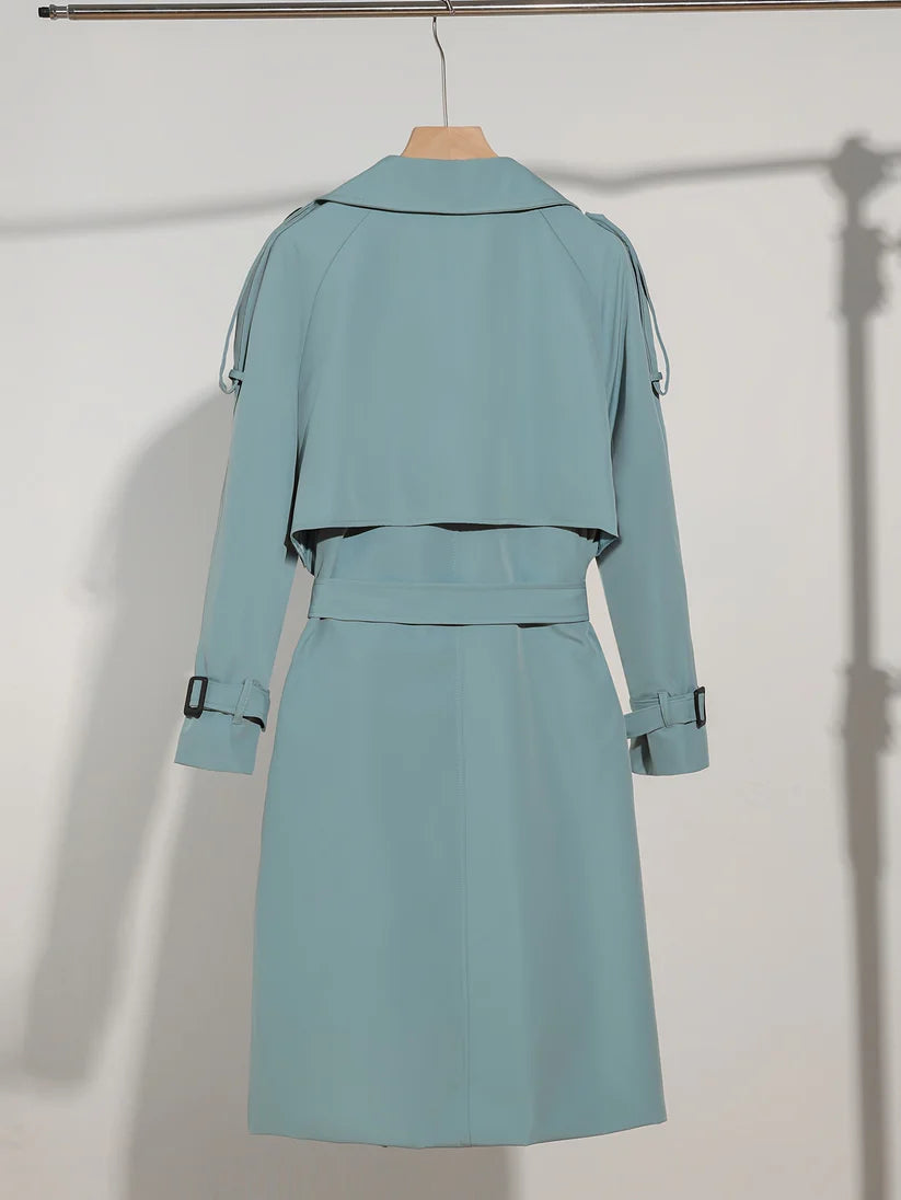 Trench Coat With Belted Design Casual Plus Size For Women | Perfect for Casual Days