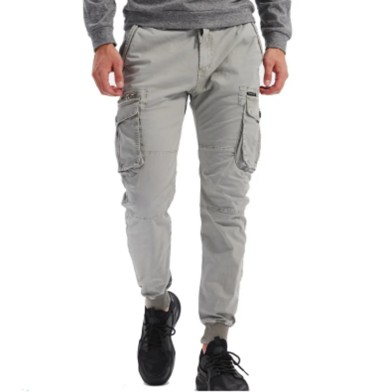 Men's Cargo Pants with Elastic Waistband and Pockets | Perfect for Outdoor Activities