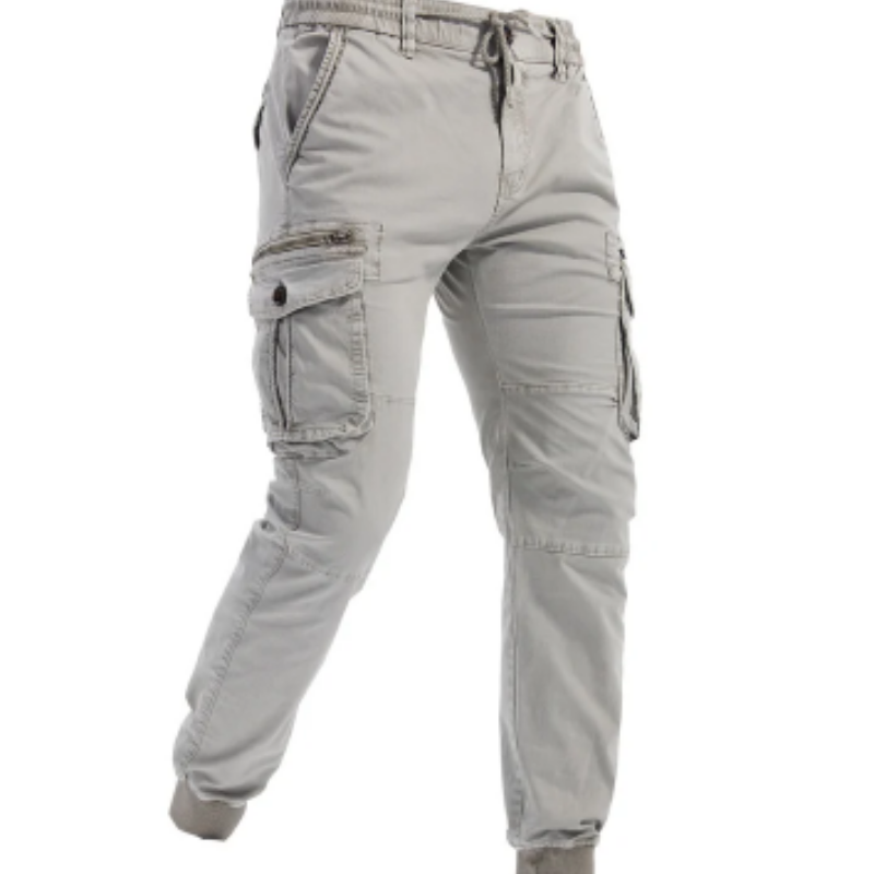Men's Cargo Pants with Elastic Waistband and Pockets | Perfect for Outdoor Activities