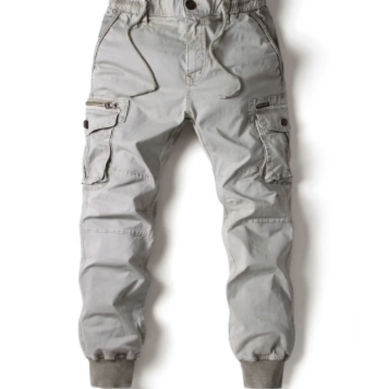 Men's Cargo Pants with Elastic Waistband and Pockets | Perfect for Outdoor Activities