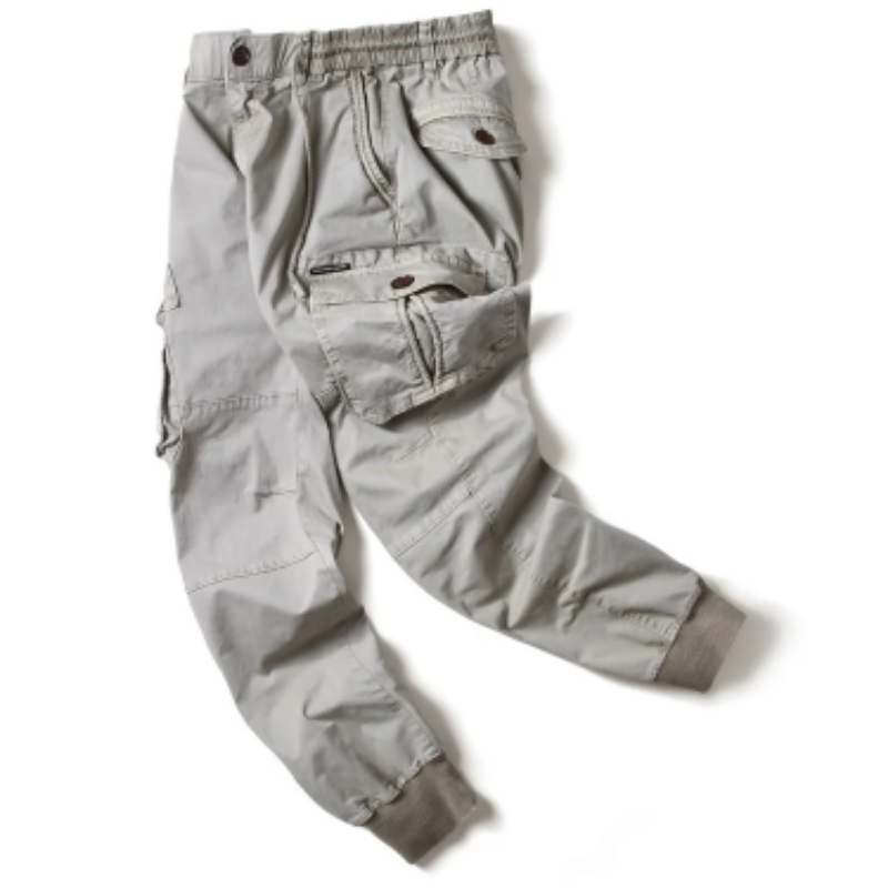 Men's Cargo Pants with Elastic Waistband and Pockets | Perfect for Outdoor Activities