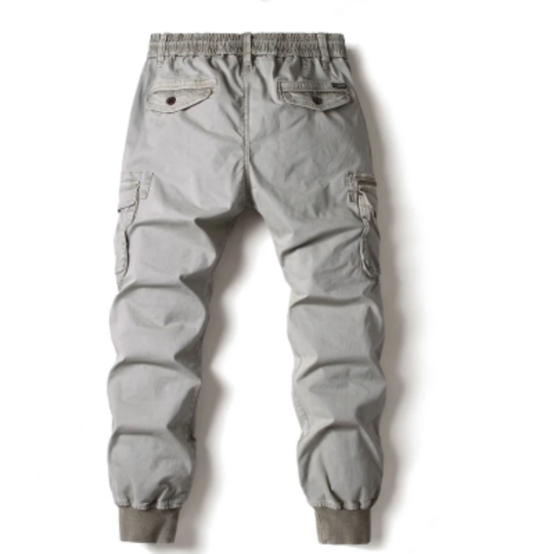Men's Cargo Pants with Elastic Waistband and Pockets | Perfect for Outdoor Activities