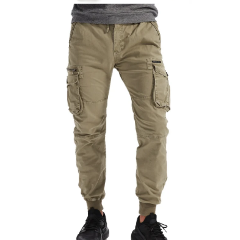Men's Cargo Pants with Elastic Waistband and Pockets | Perfect for Outdoor Activities