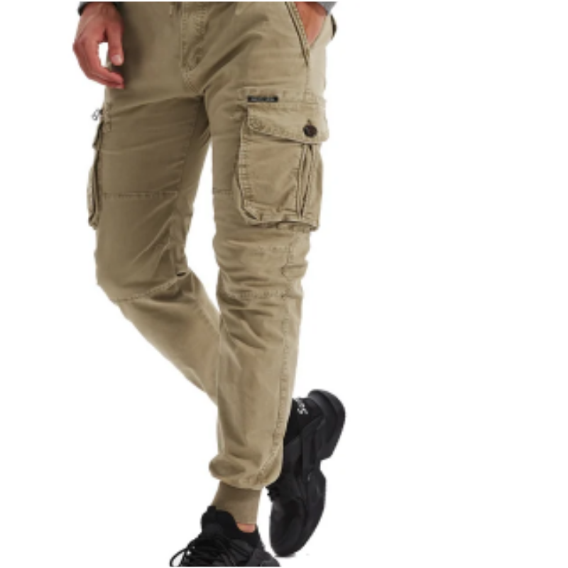 Men's Cargo Pants with Elastic Waistband and Pockets | Perfect for Outdoor Activities