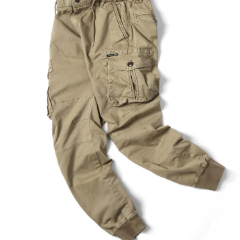 Men's Cargo Pants with Elastic Waistband and Pockets | Perfect for Outdoor Activities