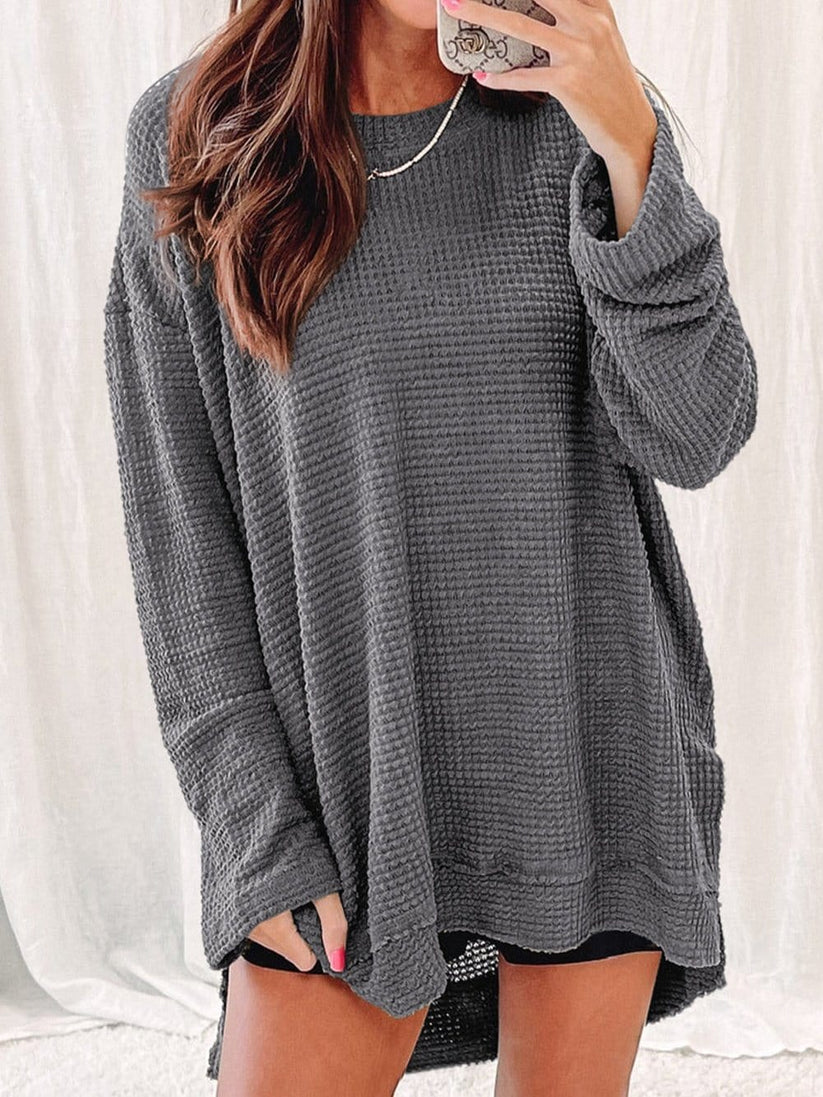 Women's Loose Cashmere Turtleneck Jumper with Stylish Slits | Ideal for Winter
