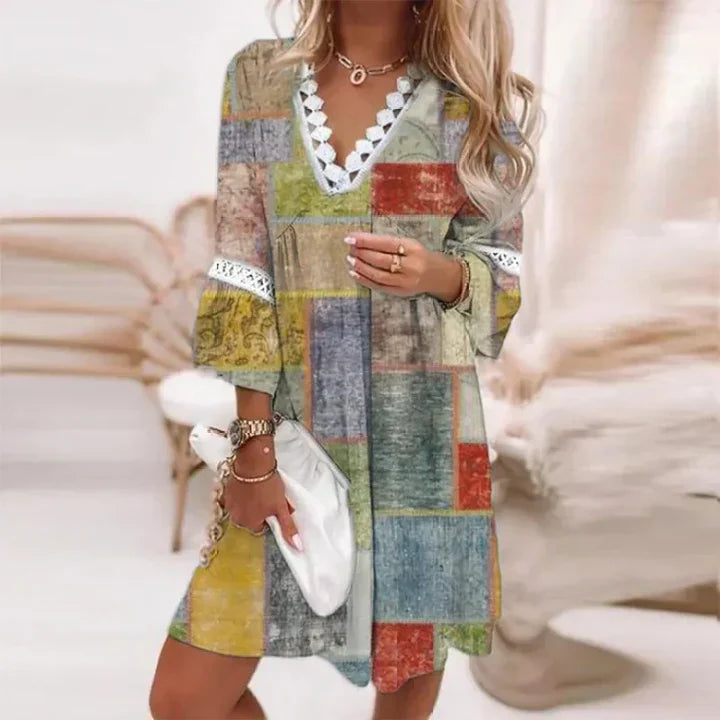Women's Breezy Floral Summer Dress with Lightweight Fabric