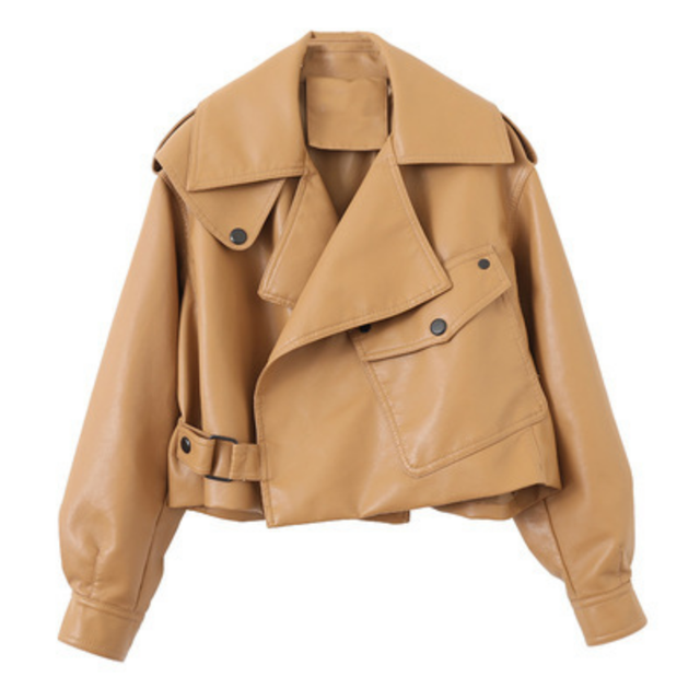 Stylish Oversized Vegan Leather Jacket for Women | Chic & Eco-Friendly Streetwear
