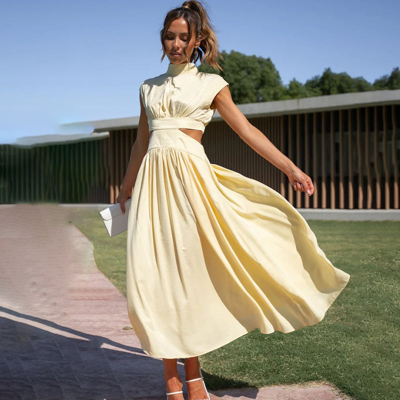 Women's Elegant Lightweight Maxi Dress with Flattering A-Line Silhouette