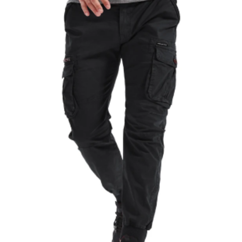 Men's Cargo Pants with Elastic Waistband and Pockets | Perfect for Outdoor Activities