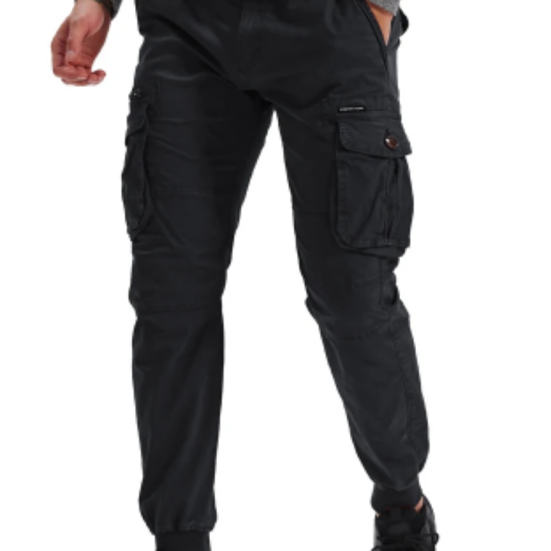 Men's Cargo Pants with Elastic Waistband and Pockets | Perfect for Outdoor Activities