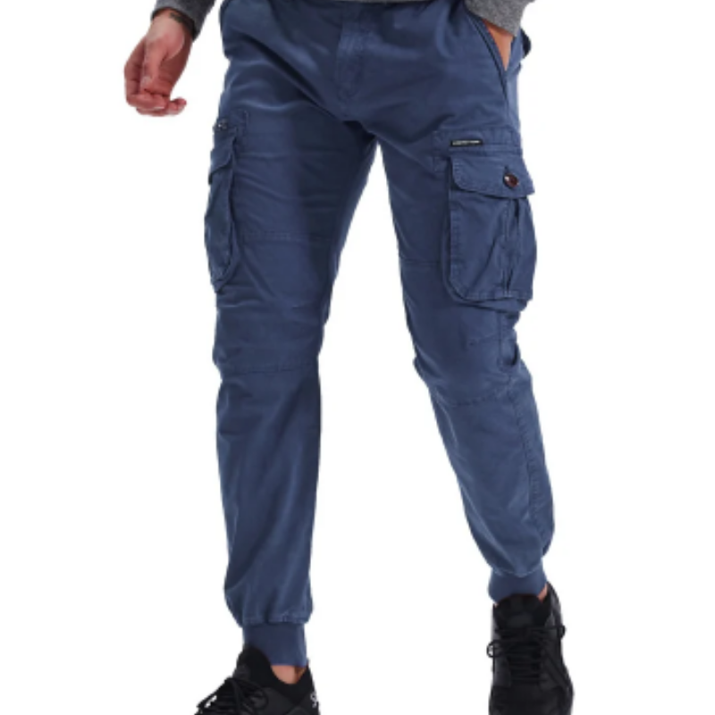 Men's Cargo Pants with Elastic Waistband and Pockets | Perfect for Outdoor Activities