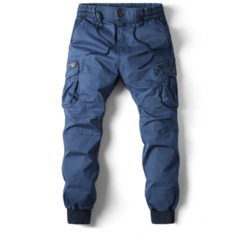 Men's Cargo Pants with Elastic Waistband and Pockets | Perfect for Outdoor Activities