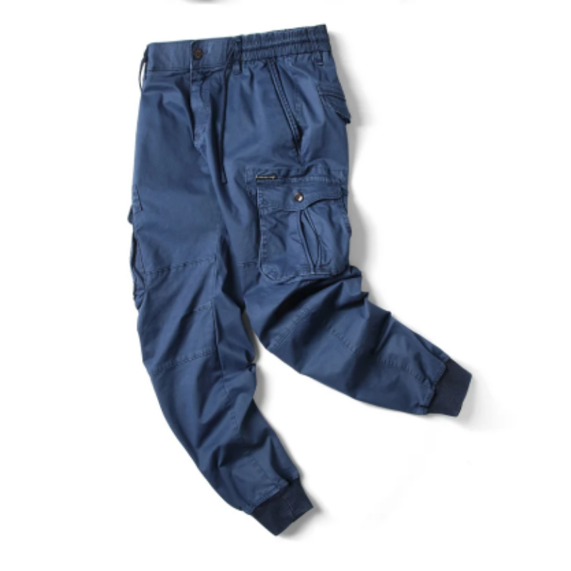 Men's Cargo Pants with Elastic Waistband and Pockets | Perfect for Outdoor Activities