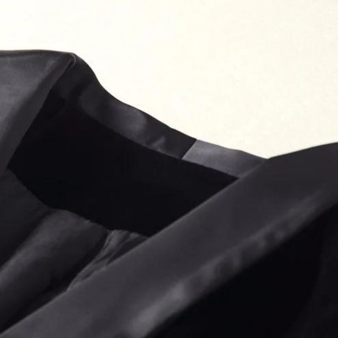 Women's Satin Velvet Blazer with Buttons and Pockets | Perfect for Casual Days