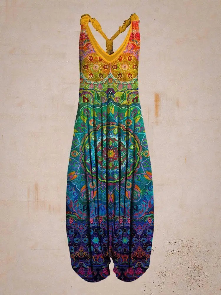 Women's Stylish Boho Sleeveless Jumpsuit | Ideal for summer