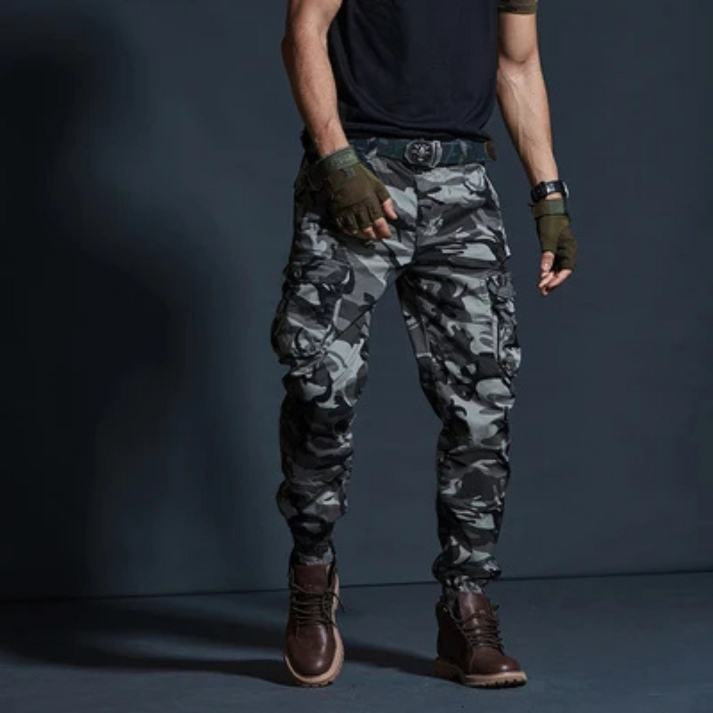 Men's Comfortable Cargo Pants with Elastic Waist | Perfect for Outdoor Activities