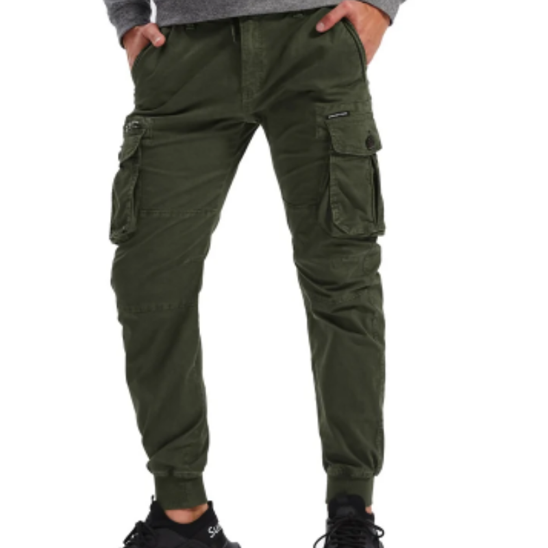 Men's Cargo Pants with Elastic Waistband and Pockets | Perfect for Outdoor Activities