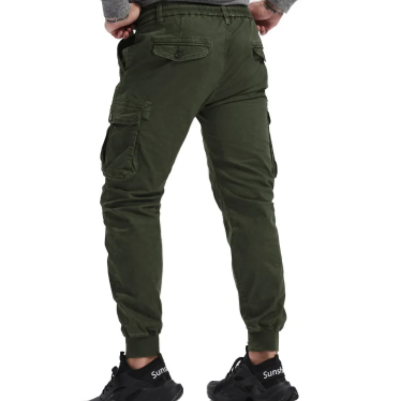 Men's Cargo Pants with Elastic Waistband and Pockets | Perfect for Outdoor Activities