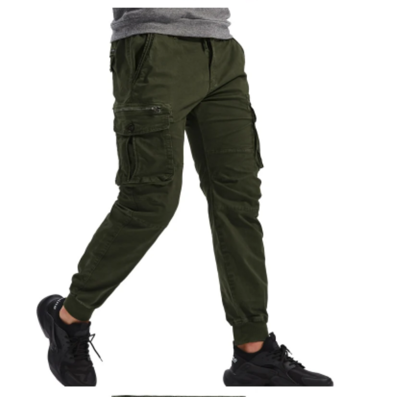 Men's Cargo Pants with Elastic Waistband and Pockets | Perfect for Outdoor Activities