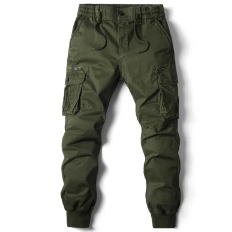 Men's Cargo Pants with Elastic Waistband and Pockets | Perfect for Outdoor Activities