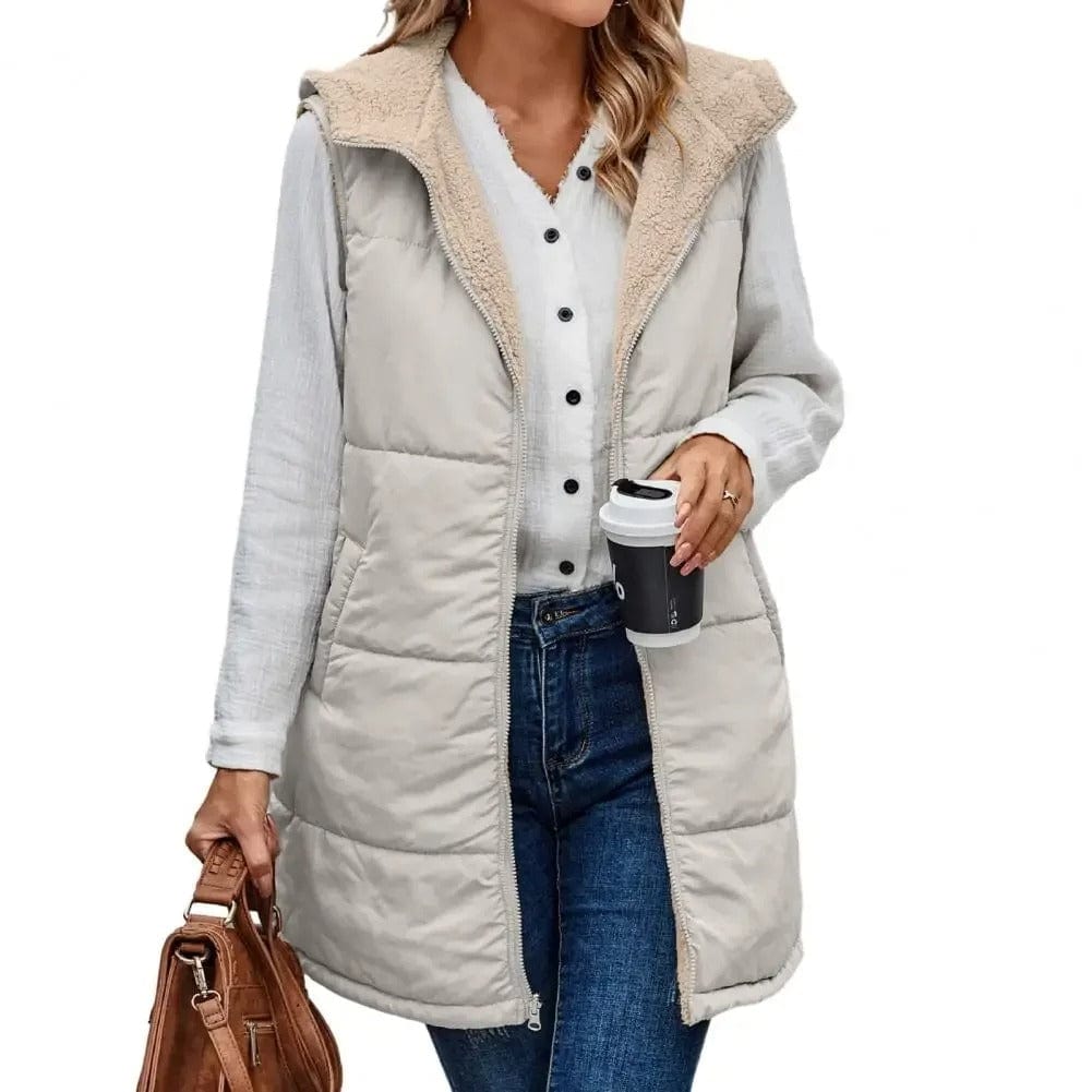 Thea - Hooded Vest - Chic - Premium Material - Ideal for Winter