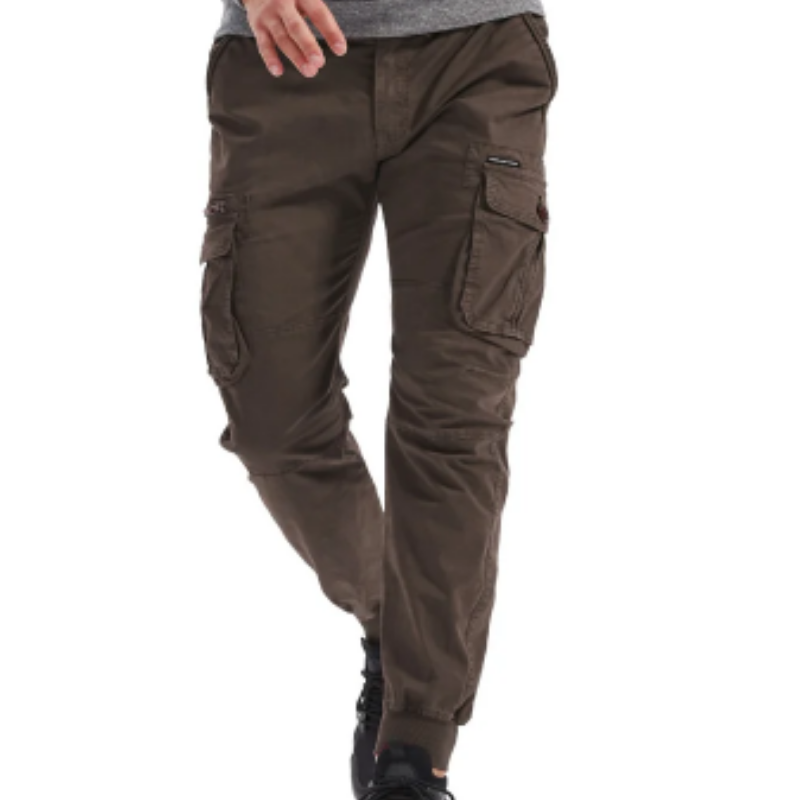 Men's Cargo Pants with Elastic Waistband and Pockets | Perfect for Outdoor Activities