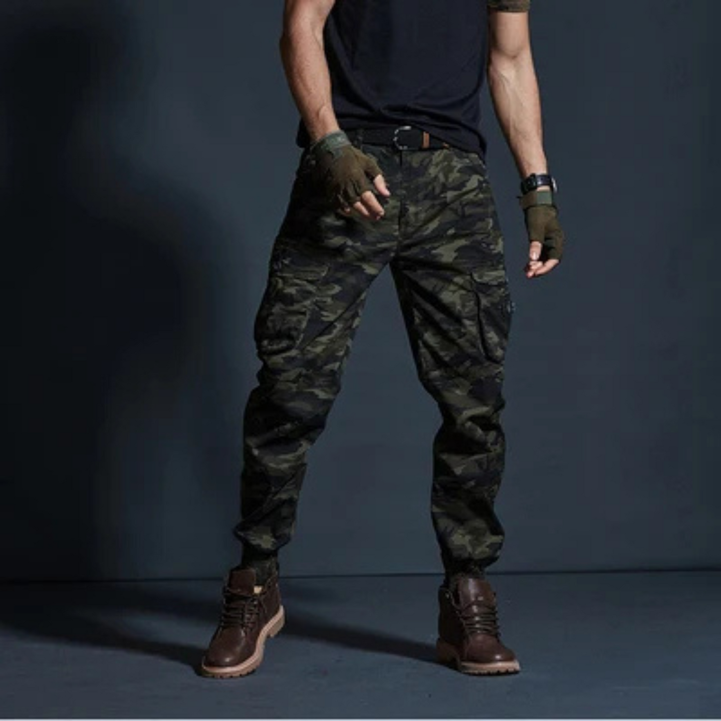 Men's Comfortable Cargo Pants with Elastic Waist | Perfect for Outdoor Activities