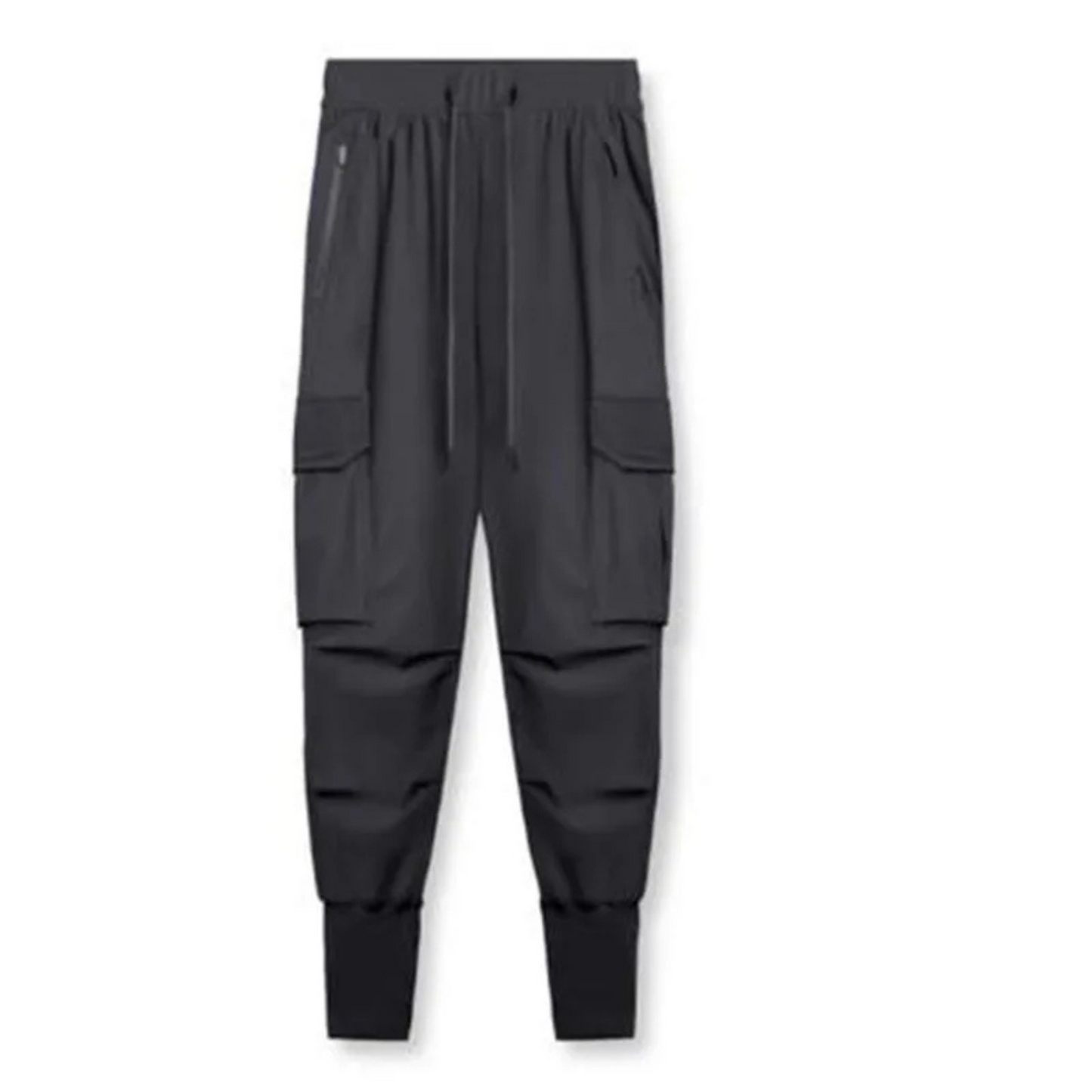 Men's Military-Style Multi-Pocket Cargo Pants with Elastic Waist | Perfect for Casual Days
