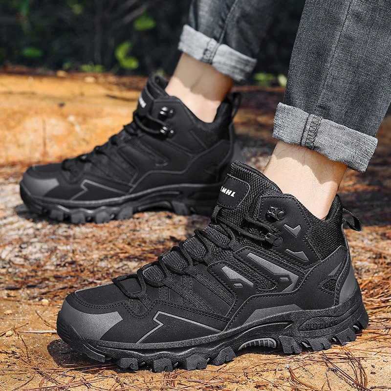 Men's Waterproof Lace Up Hiking Shoes | Ideal for Winter