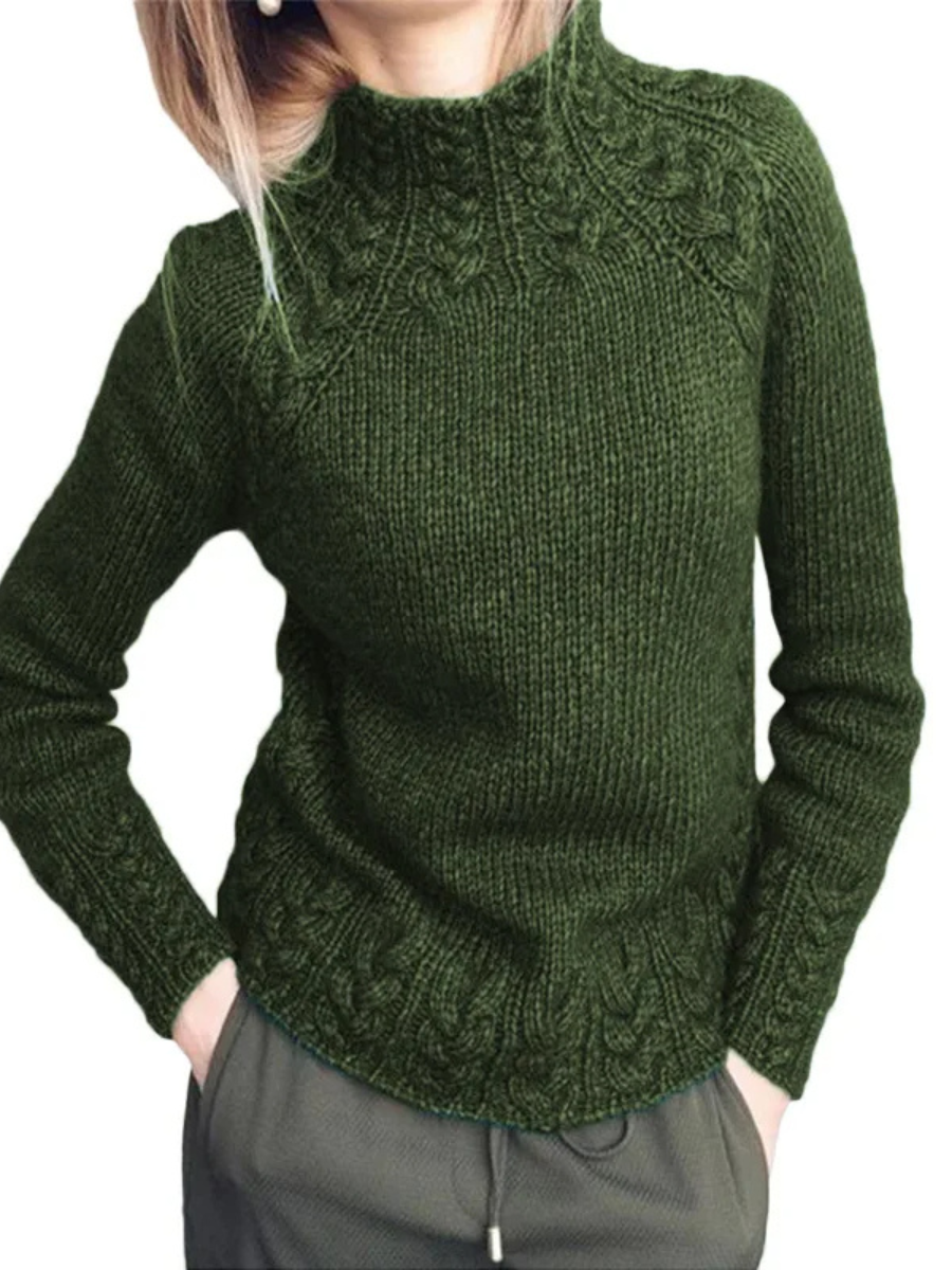 Women's Trendy Slim Fit Cable Knit Jumper | Ideal for Winter