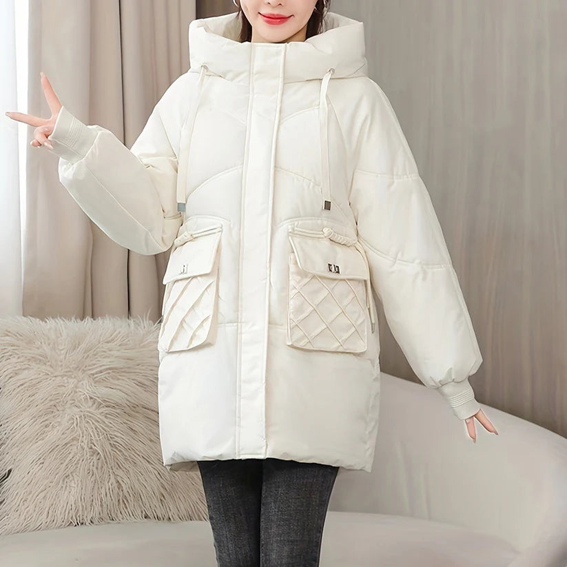 Puffer Jacket Stylish Middle Long For Women | Ideal for All Seasons