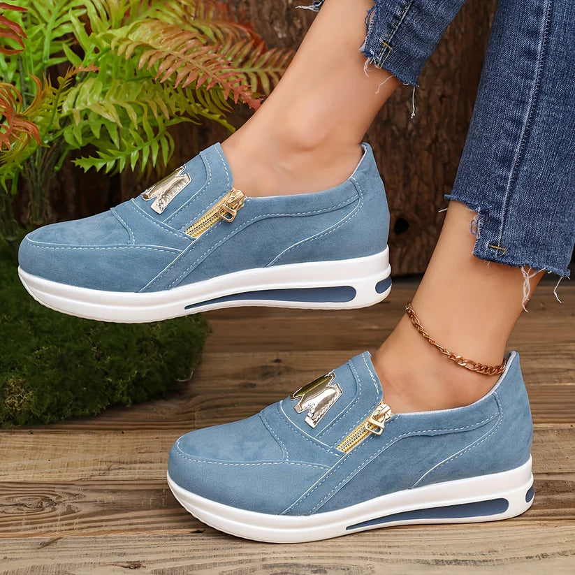 Elegant Fashion Wedge Sneakers For Women | Chic Everyday Wear