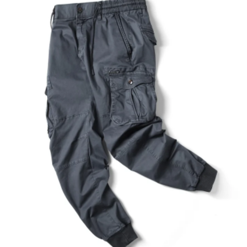 Men's Cargo Pants with Elastic Waistband and Pockets | Perfect for Outdoor Activities