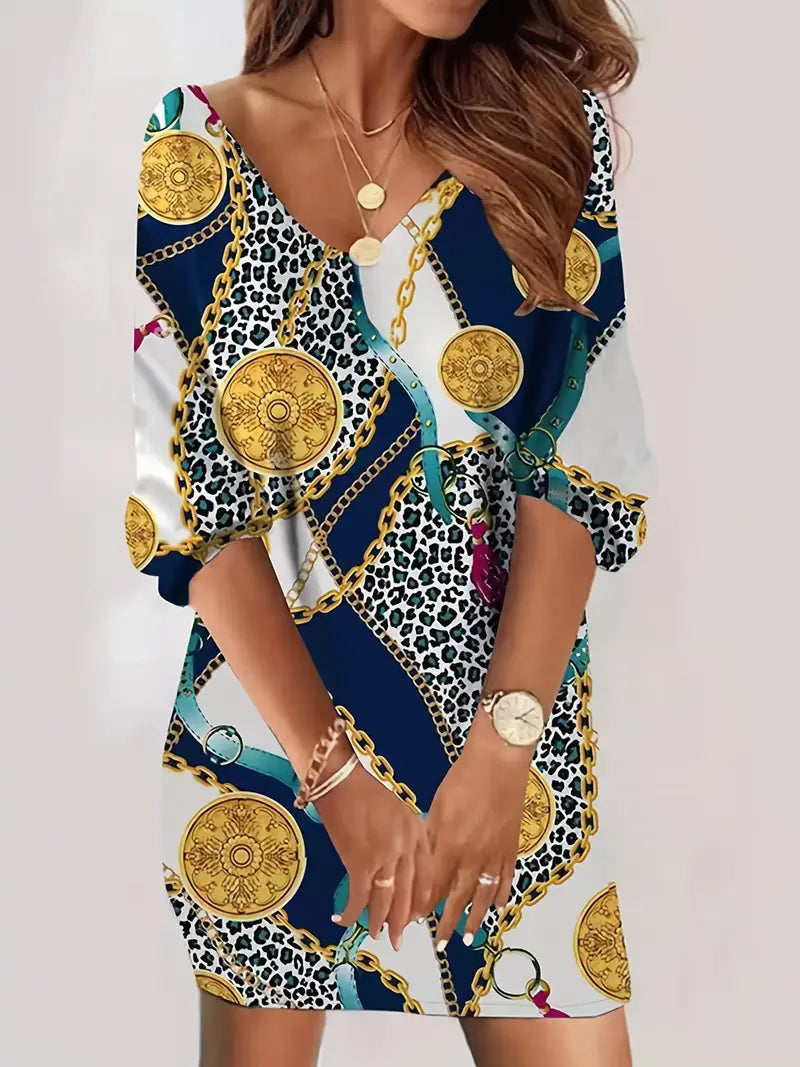 Women's Summer Short Retro Dress | Ideal for Summer