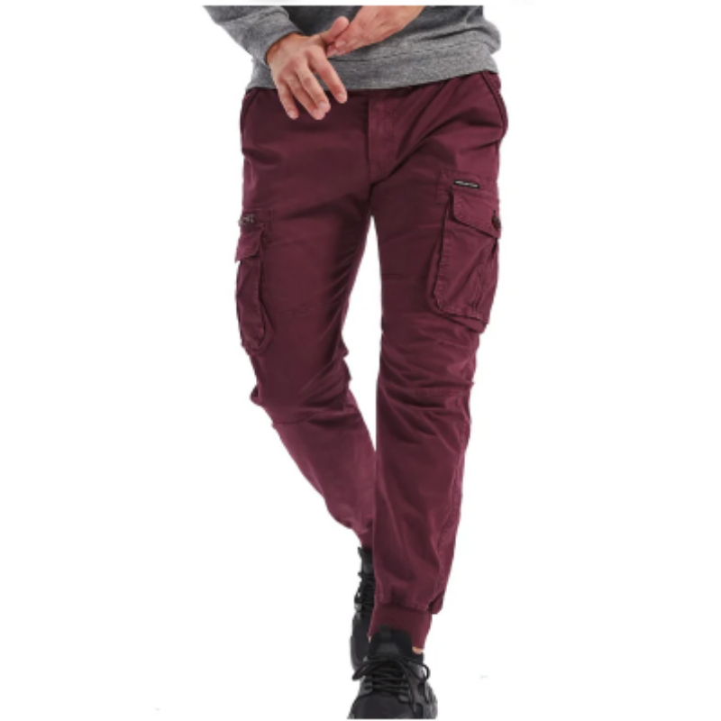 Men's Cargo Pants with Elastic Waistband and Pockets | Perfect for Outdoor Activities