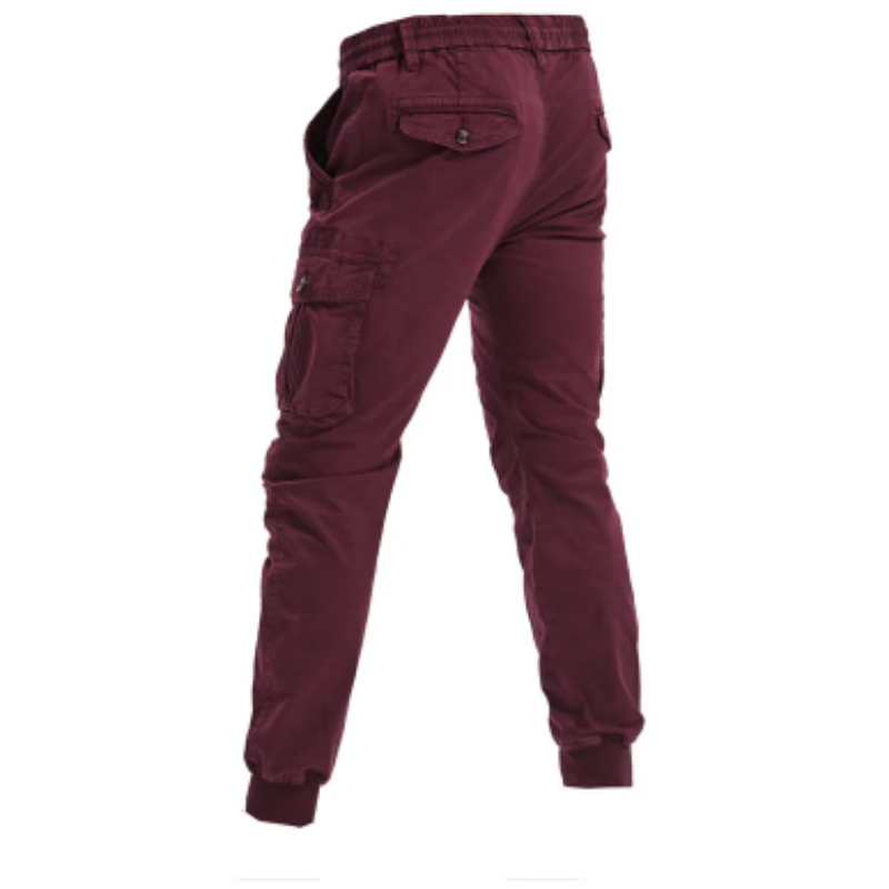 Men's Cargo Pants with Elastic Waistband and Pockets | Perfect for Outdoor Activities