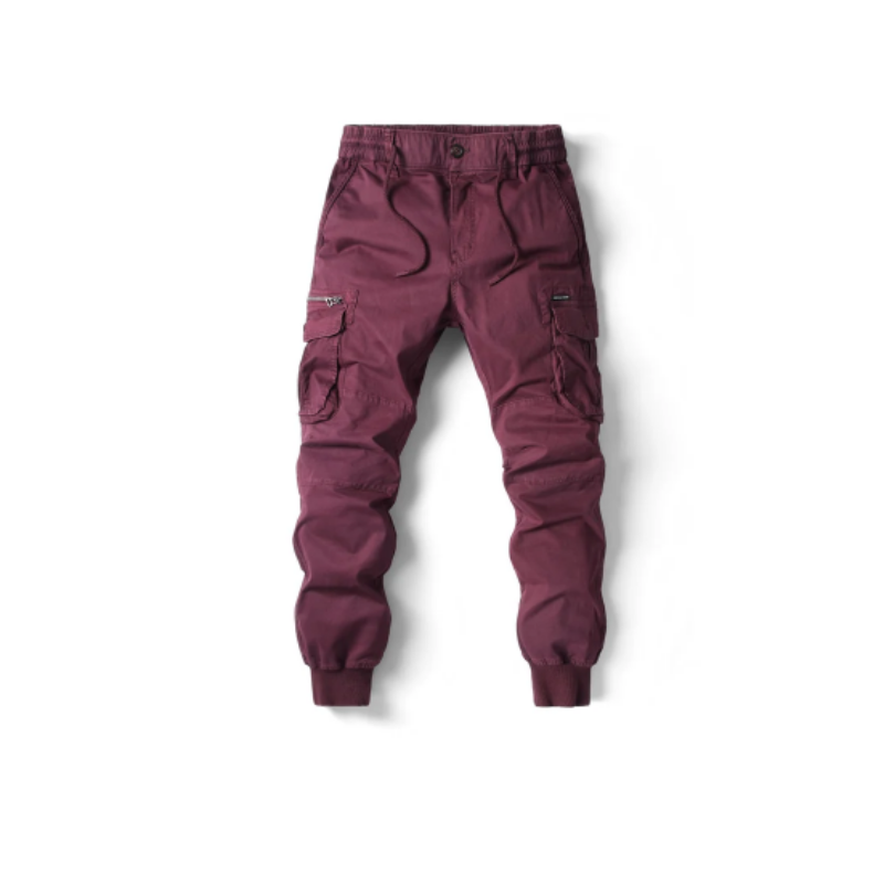 Men's Cargo Pants with Elastic Waistband and Pockets | Perfect for Outdoor Activities