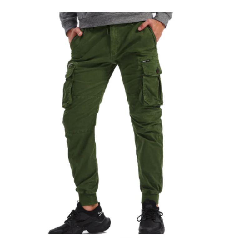 Men's Cargo Pants with Elastic Waistband and Pockets | Perfect for Outdoor Activities