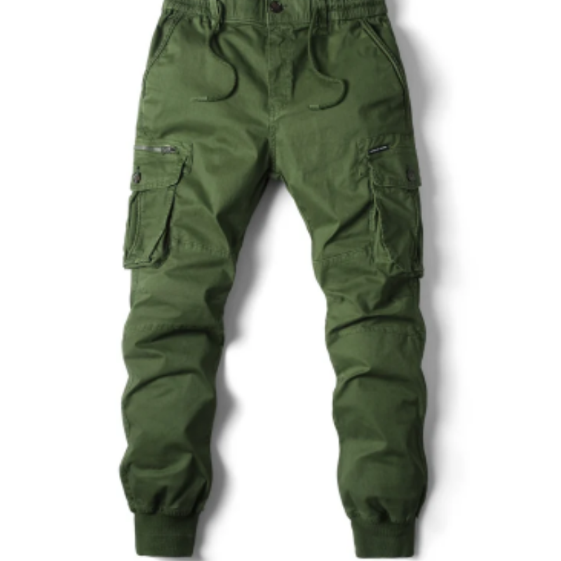 Men's Cargo Pants with Elastic Waistband and Pockets | Perfect for Outdoor Activities