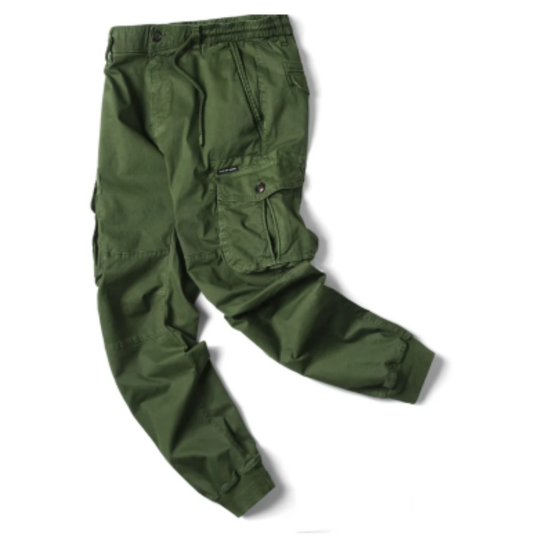 Men's Cargo Pants with Elastic Waistband and Pockets | Perfect for Outdoor Activities