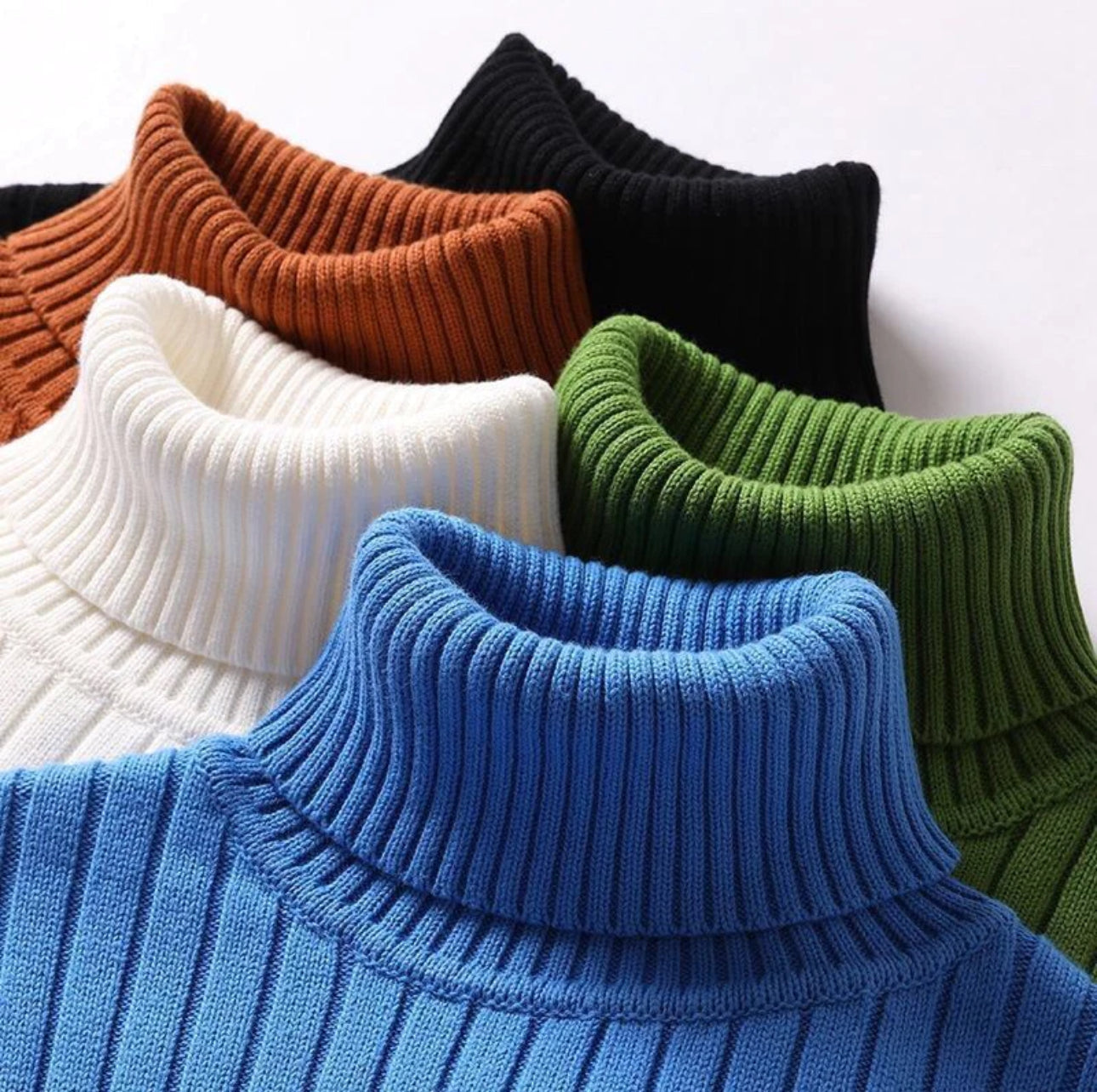 Blue, White, Green, Black, Brown