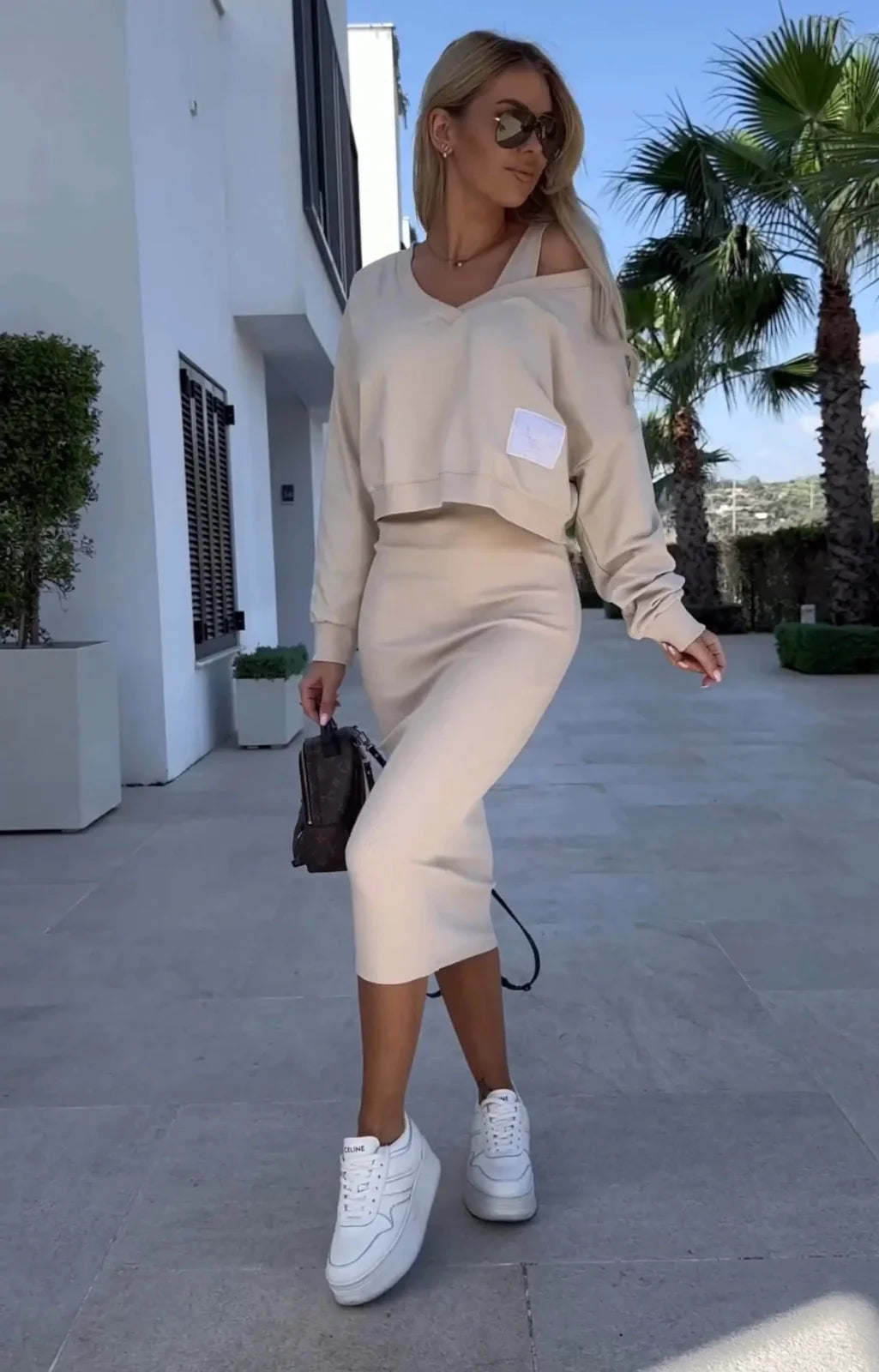 Bernadette - Dress and Jumper Set - Elegant - Modern Style - Ideal for Autumn