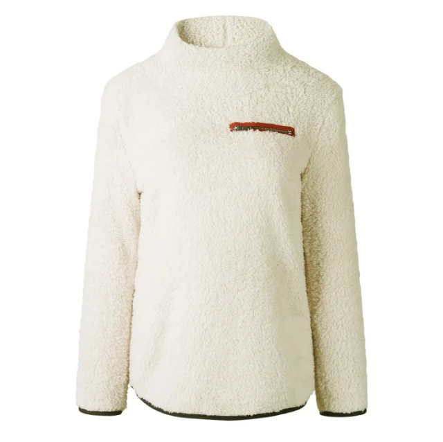 Women's Casual Turtleneck Jumper with Zipper | Ideal for Winter