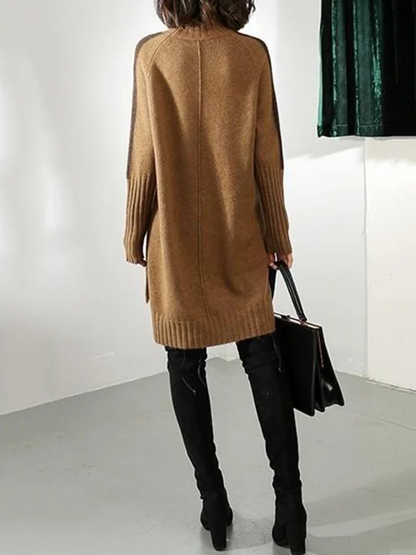 Women's Cozy Turtleneck Knit Dress Jumper | Ideal for Winter