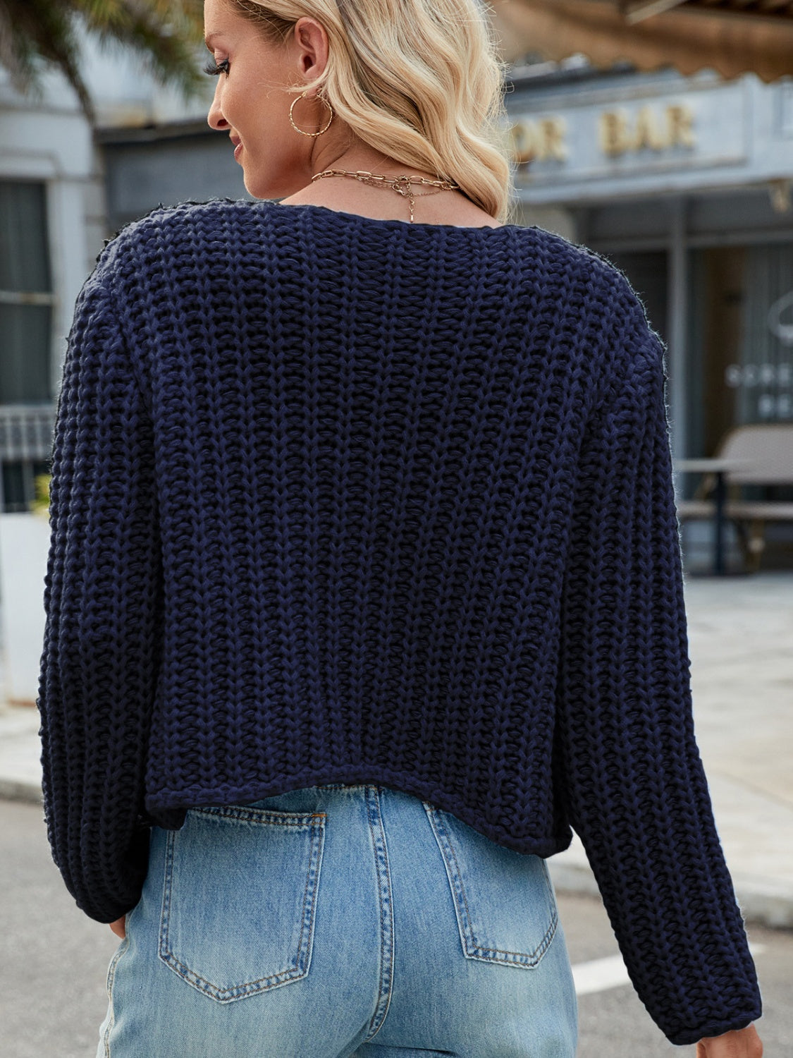 Women's Cozy Knitted Cardigan with Pockets and Buttons | Ideal for Winter