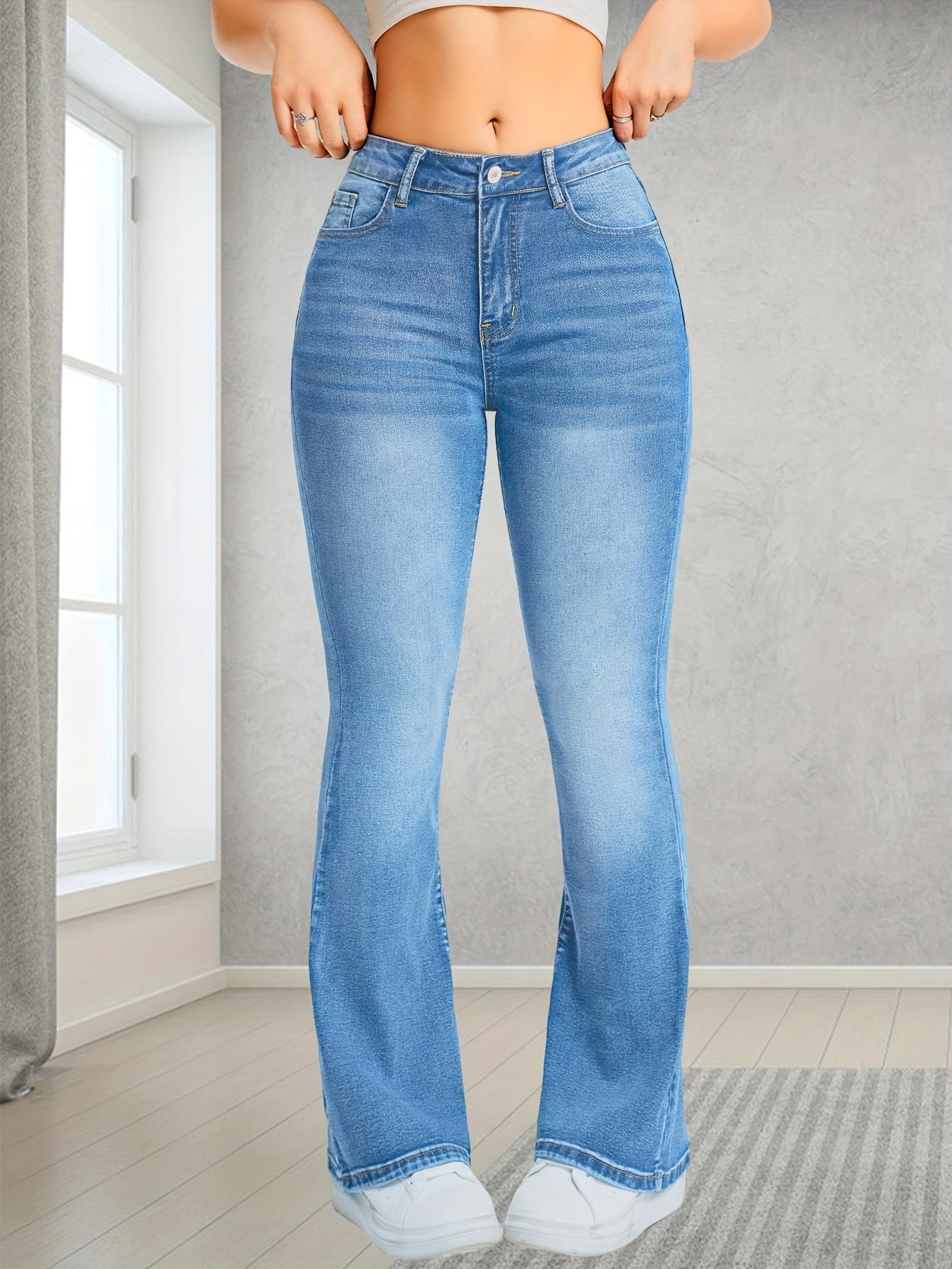 Women's High Waisted Boot Cut Denim Flare Jeans | Perfect for Casual Days