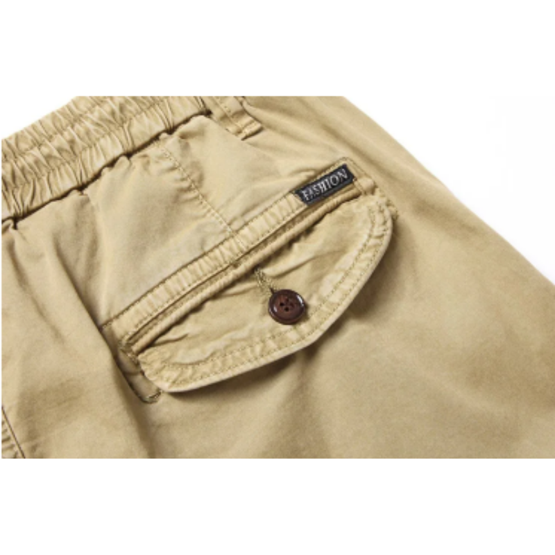 Men's Cargo Pants with Elastic Waistband and Pockets | Perfect for Outdoor Activities