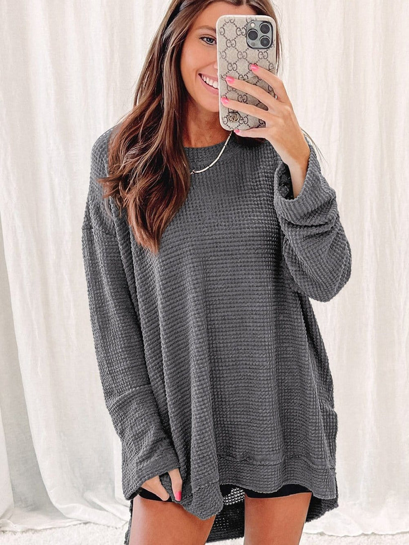 Women's Loose Cashmere Turtleneck Jumper with Stylish Slits | Ideal for Winter